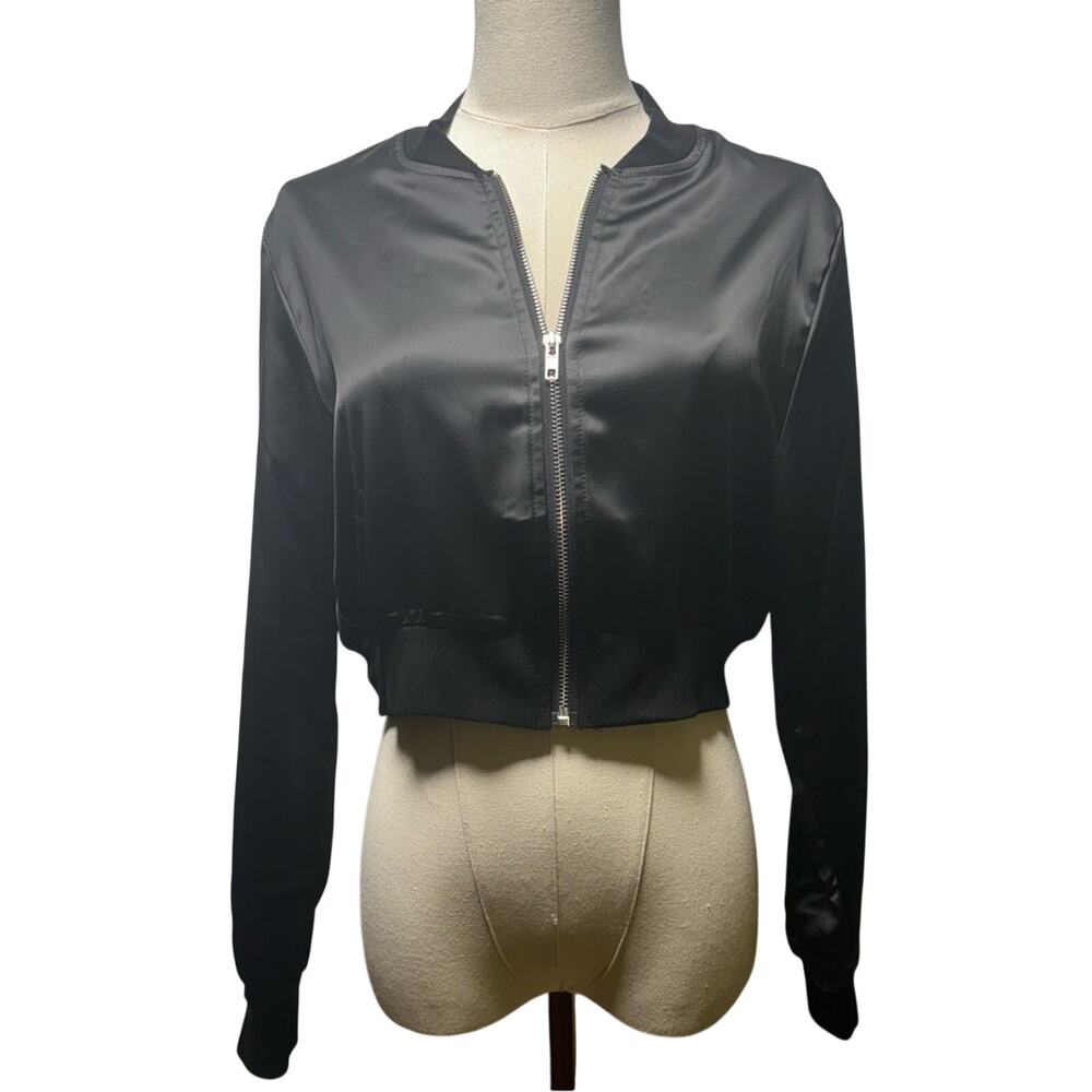 SHEIN Zip Up Cropped Jacket Size S